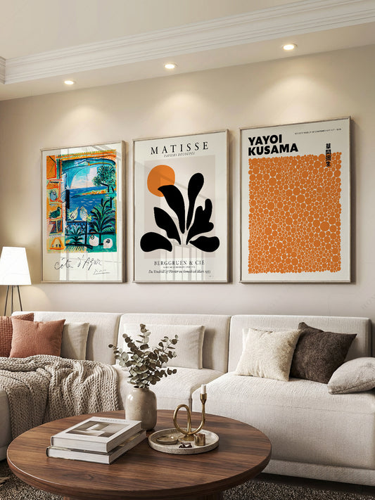Matisse Kusama Picasso Set of 3 Prints – Modern Gallery Wall Art