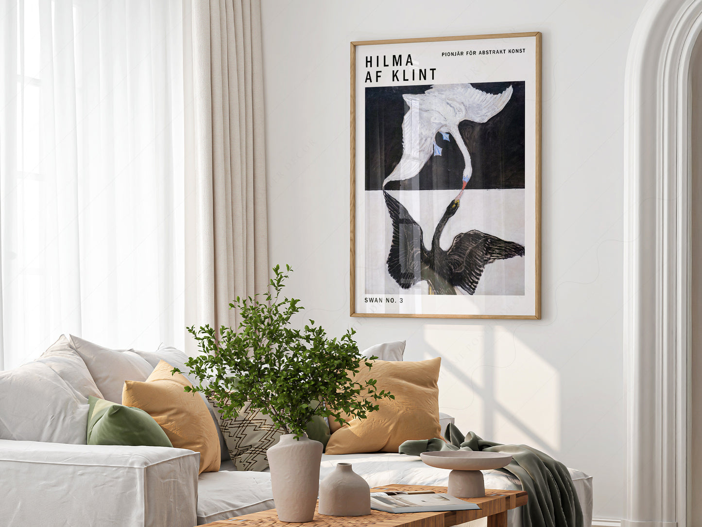 Hilma af Klint print, The Swan, Exhibition Poster