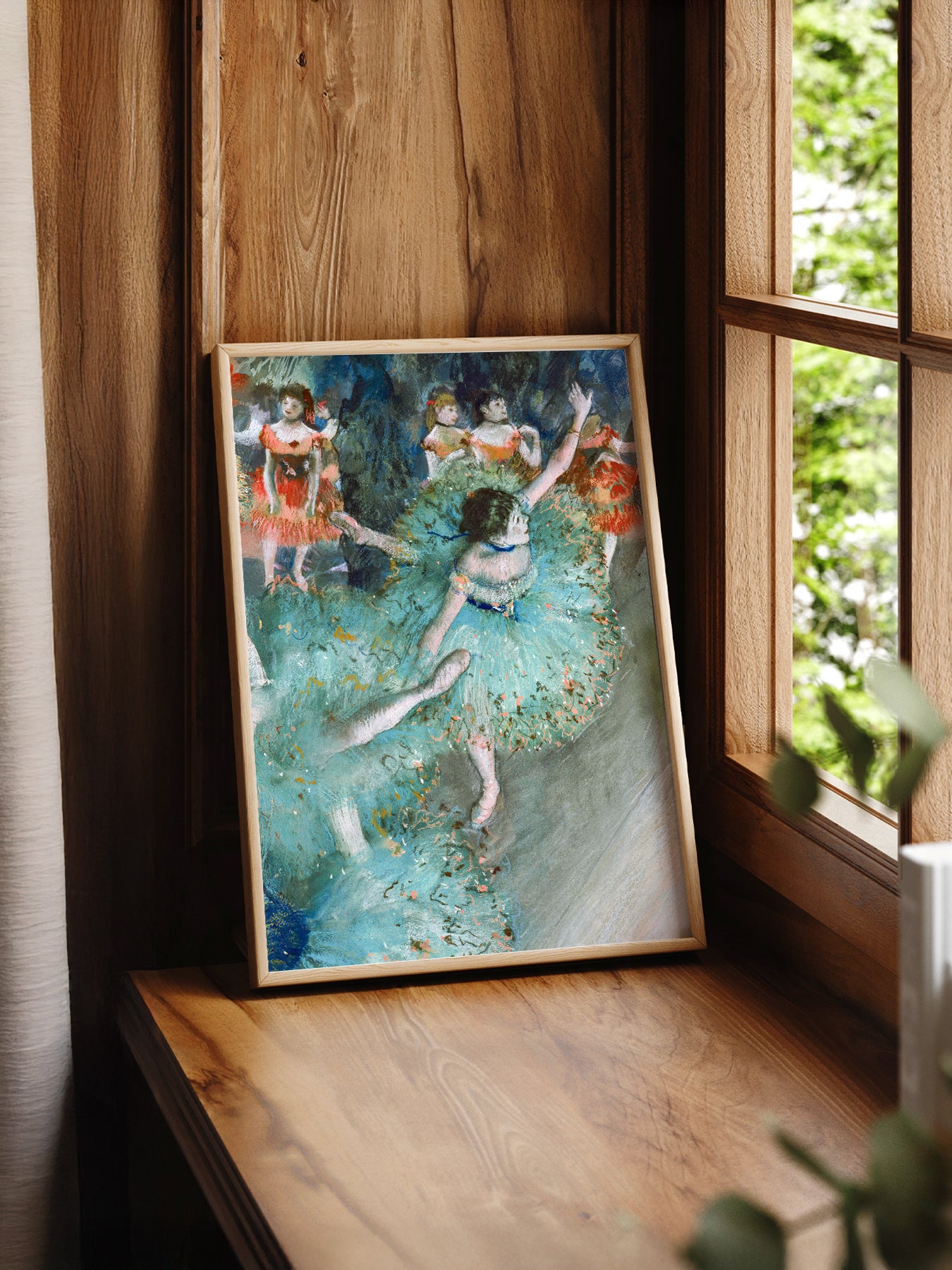 Edgar Degas Swaying Dancer displayed in a gender-neutral children's bedroom