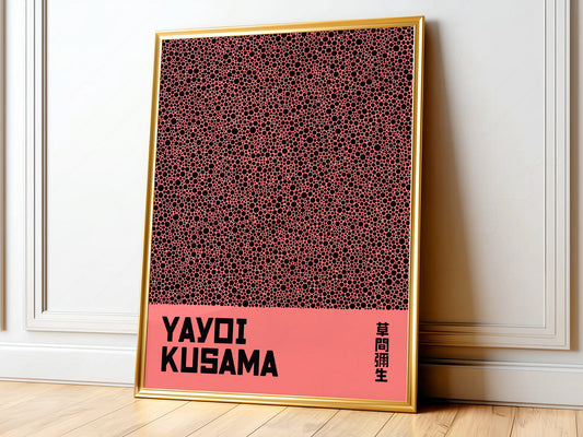 Yayoi Kusama Print, Contemporary Wall Decor, Exhibition Poster, Infinity Nets