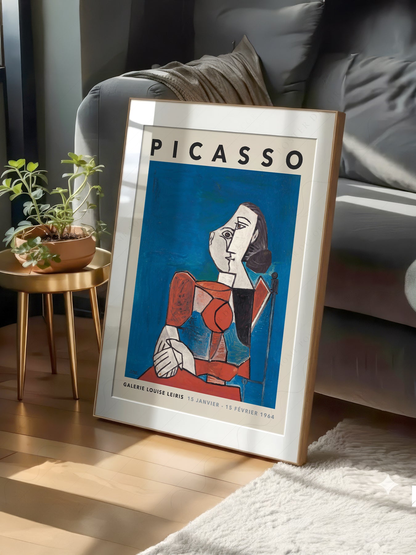 Pablo Picasso Exhibition Poster – Cubist Art Print | Home Poster Decor