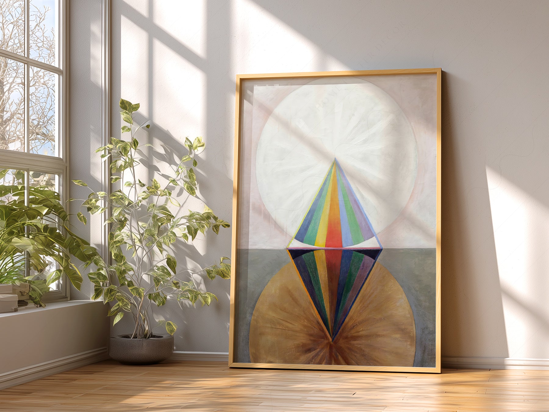 Close-up of Hilma af Klint Altarpiece No 1 Group X archival print on Premium Matte Paper