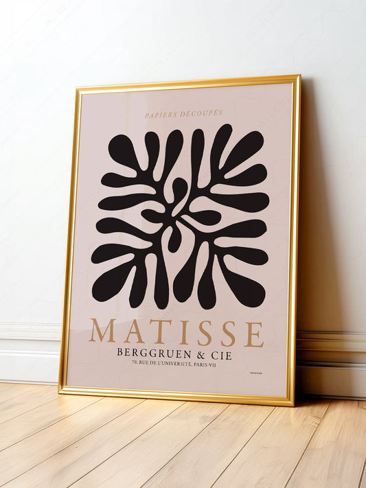 Henri Matisse, The cut-outs Poster, Orange, Beige and Black colors