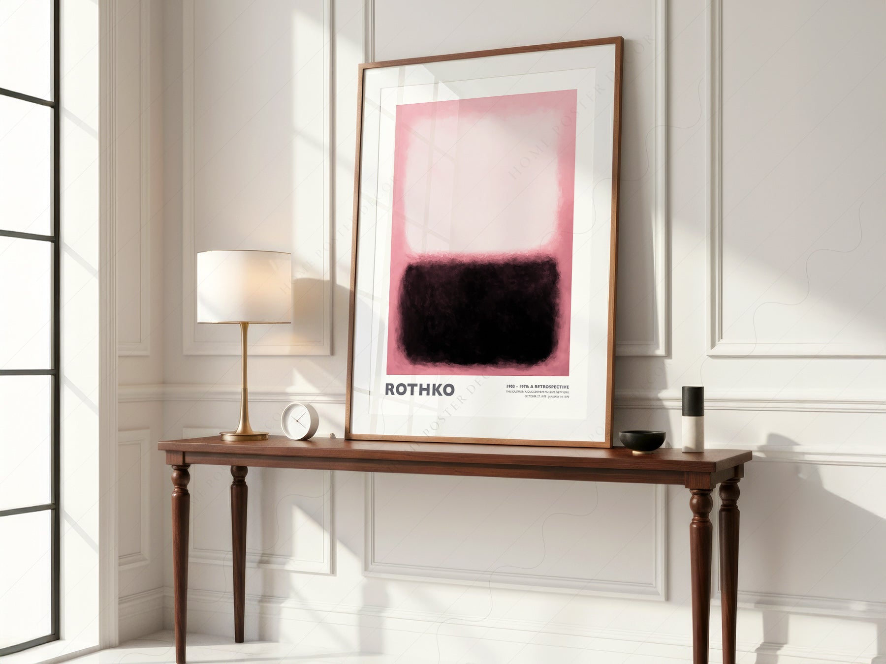 Mark Rothko Pink and Black Exhibition print on 100% Cotton Matte Paper – texture detail