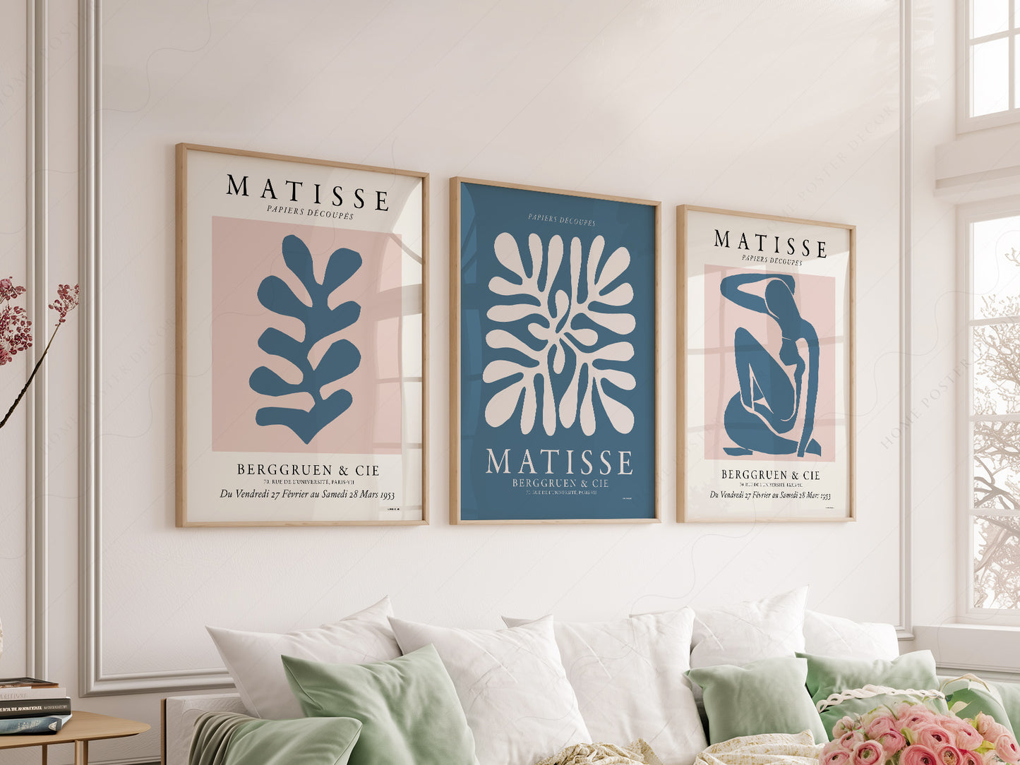 Henri Matisse Gallery Wall, Set of 3 Prints