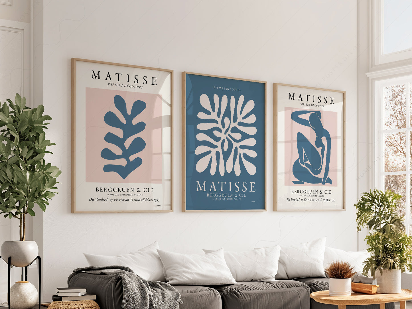 Henri Matisse Gallery Wall, Set of 3 Prints