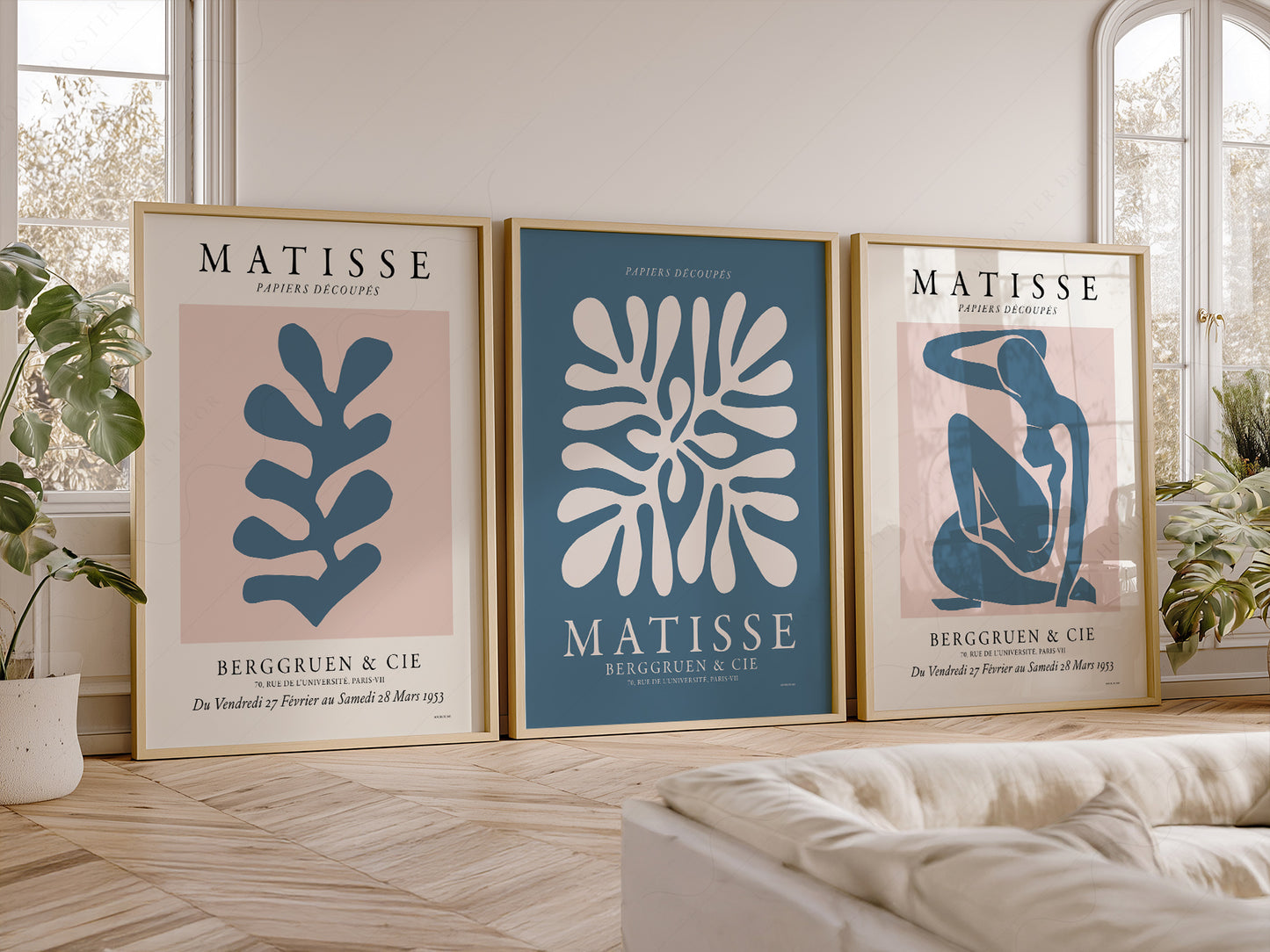 Henri Matisse Gallery Wall, Set of 3 Prints