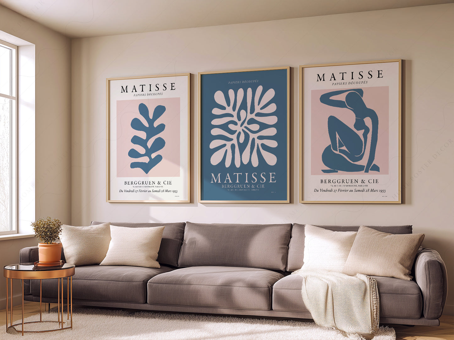 Henri Matisse Gallery Wall, Set of 3 Prints