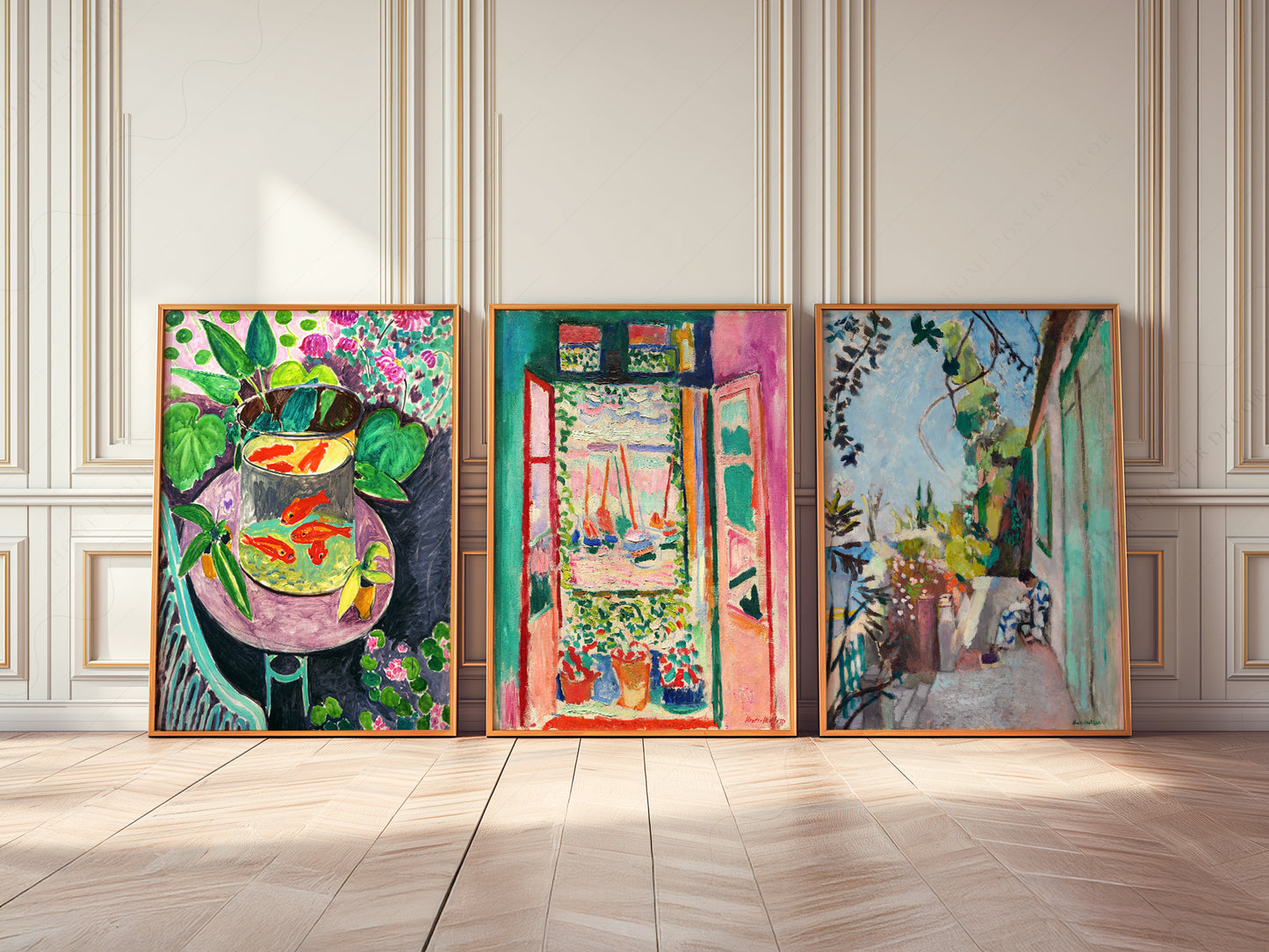 Henri Matisse, Set of 3 Prints, The Open Window, The Terrace, The Goldfish