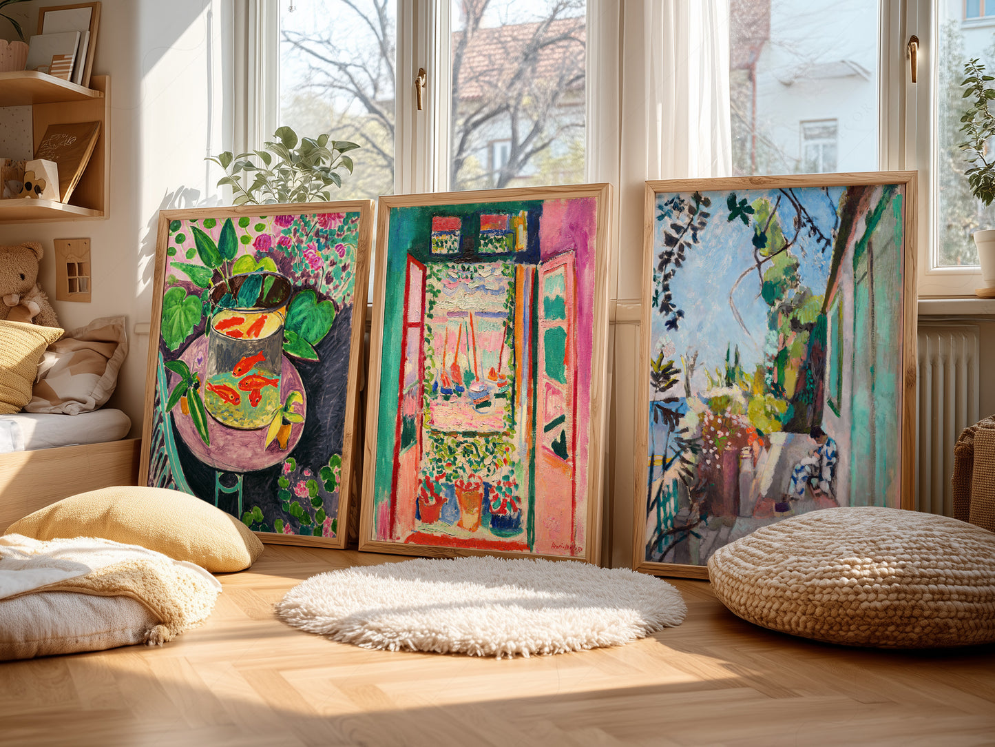 Henri Matisse, Set of 3 Prints, The Open Window, The Terrace, The Goldfish