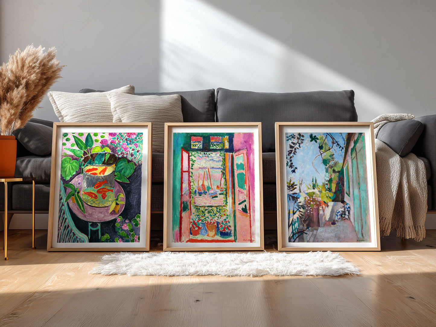 Henri Matisse, Set of 3 Prints, The Open Window, The Terrace, The Goldfish