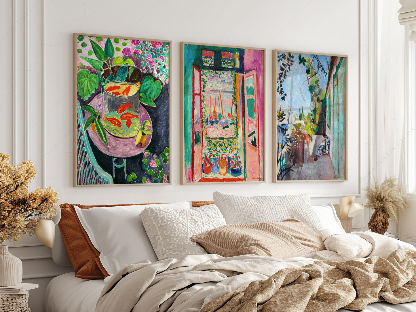 Henri Matisse, Set of 3 Prints, The Open Window, The Terrace, The Goldfish