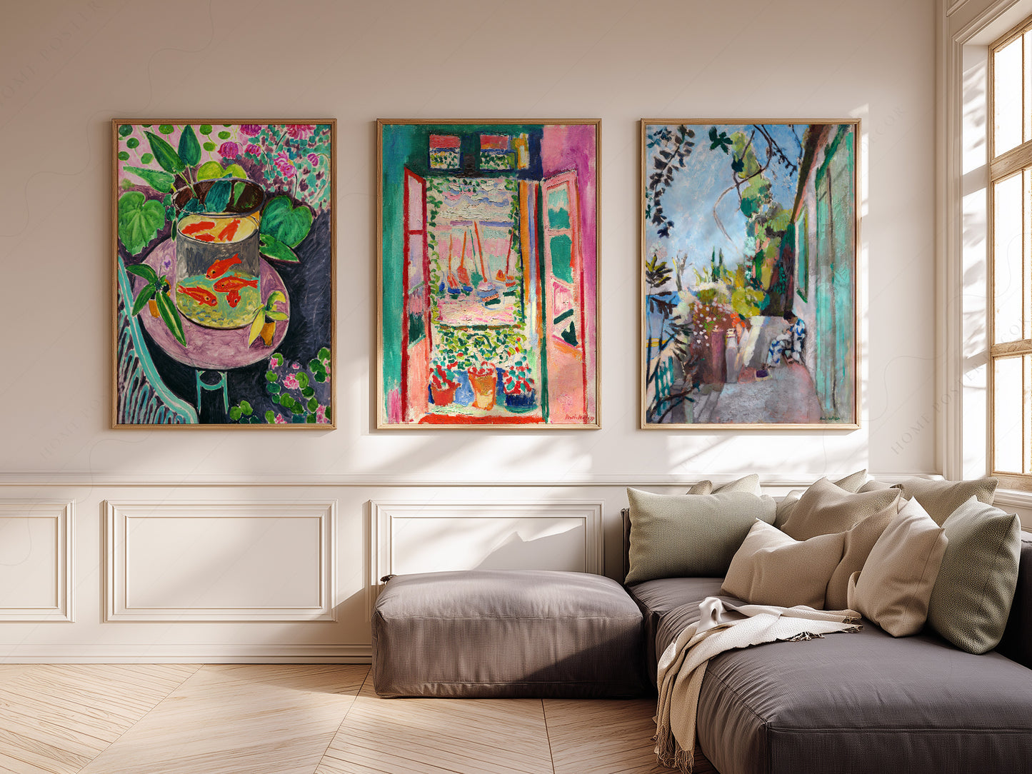 Henri Matisse, Set of 3 Prints, The Open Window, The Terrace, The Goldfish