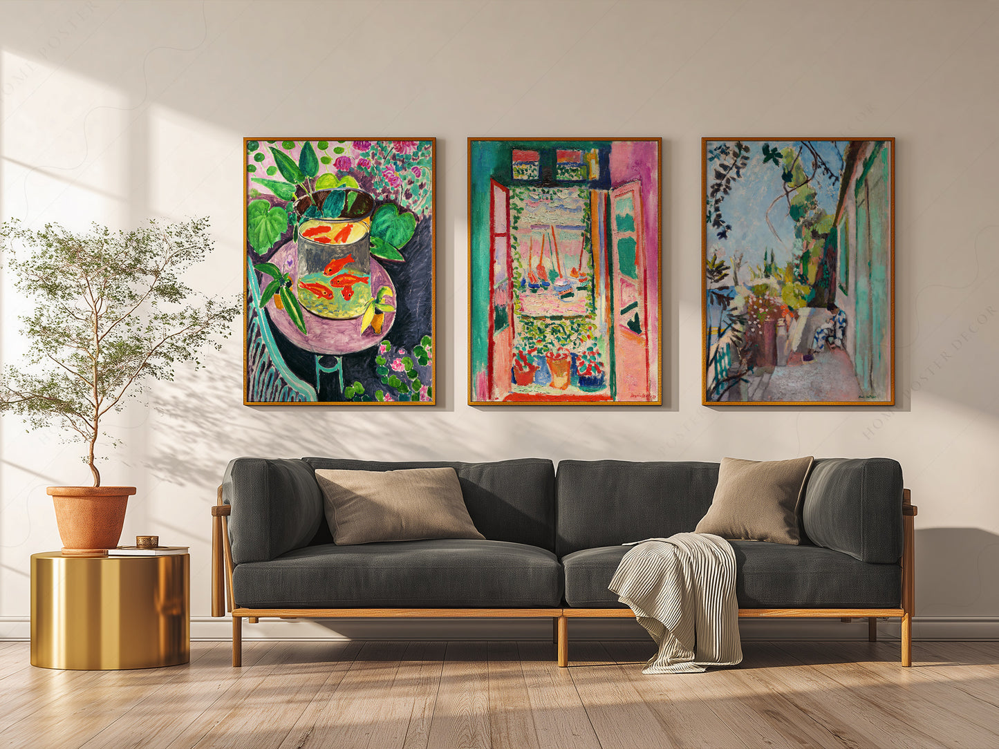 Henri Matisse, Set of 3 Prints, The Open Window, The Terrace, The Goldfish