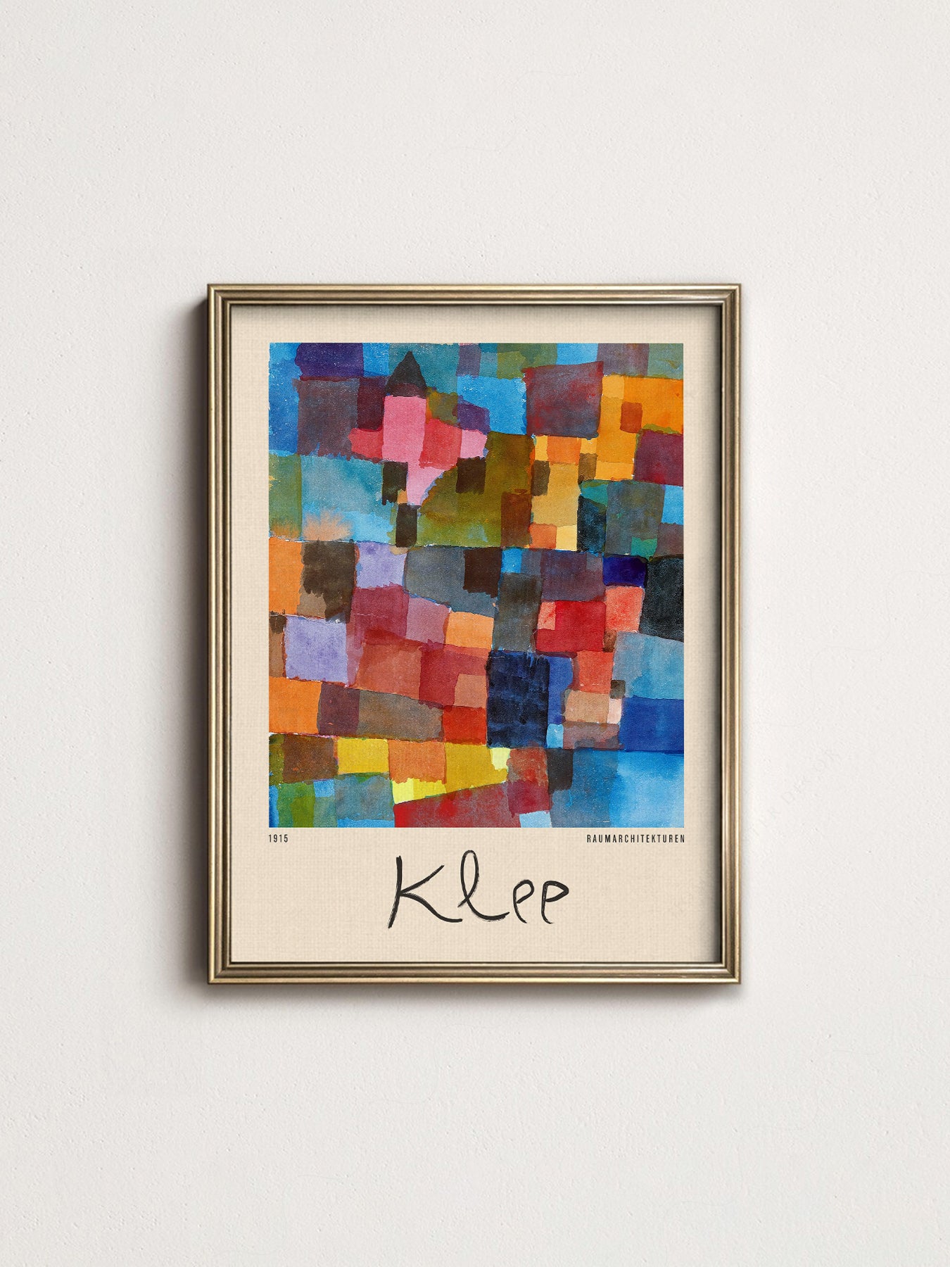 Paul Klee Raumarchitekturen Bauhaus Art Print | Home Poster Decor