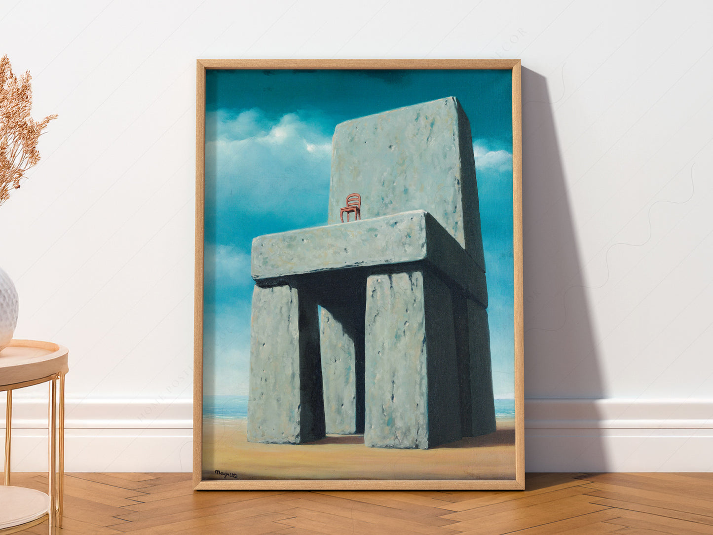 Close-up of René Magritte The Legend of the archival print on Premium Matte Paper