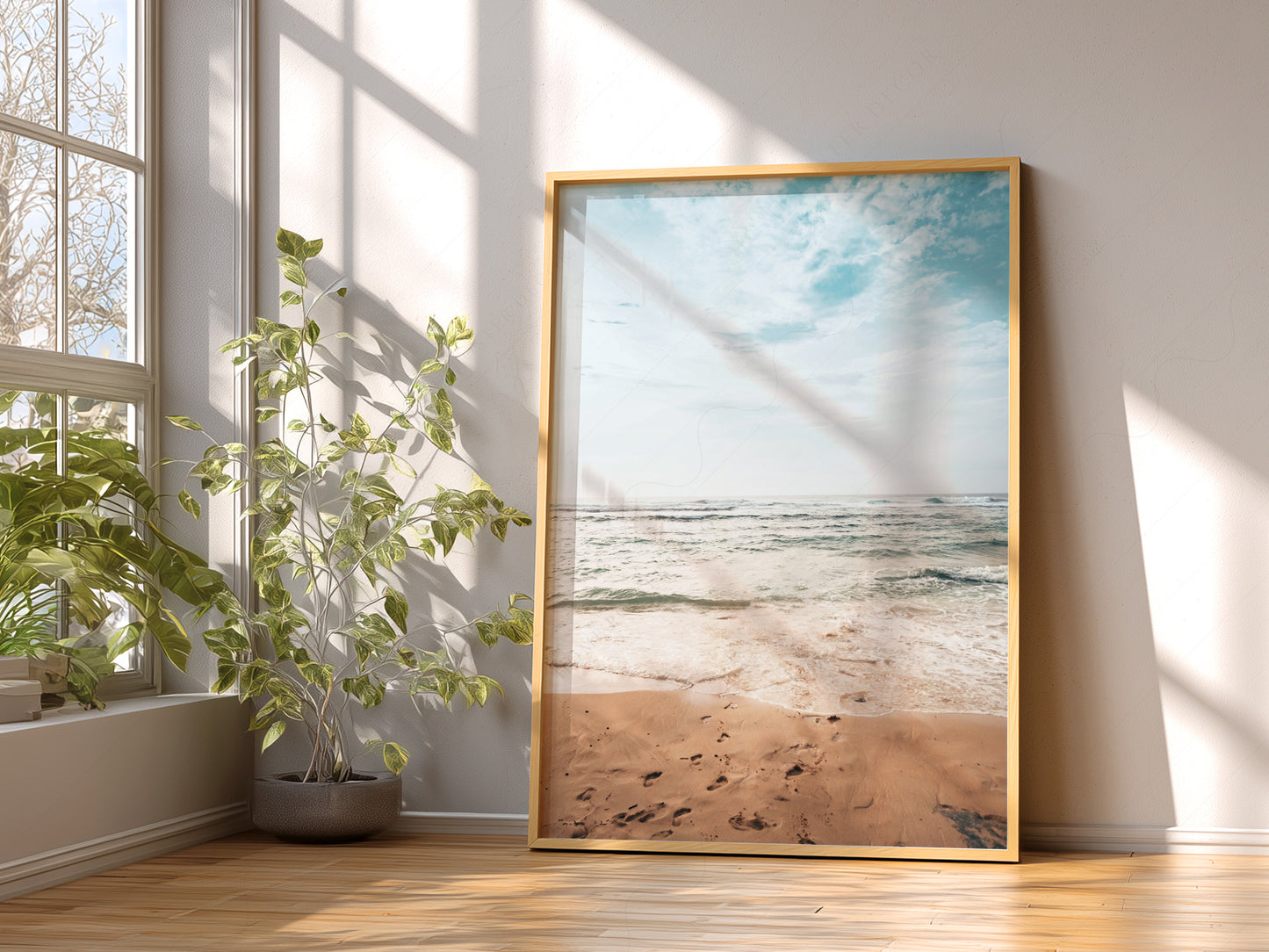 Coastal Serenity Beach Photography on 100% Cotton Matte Paper – rich tonal texture