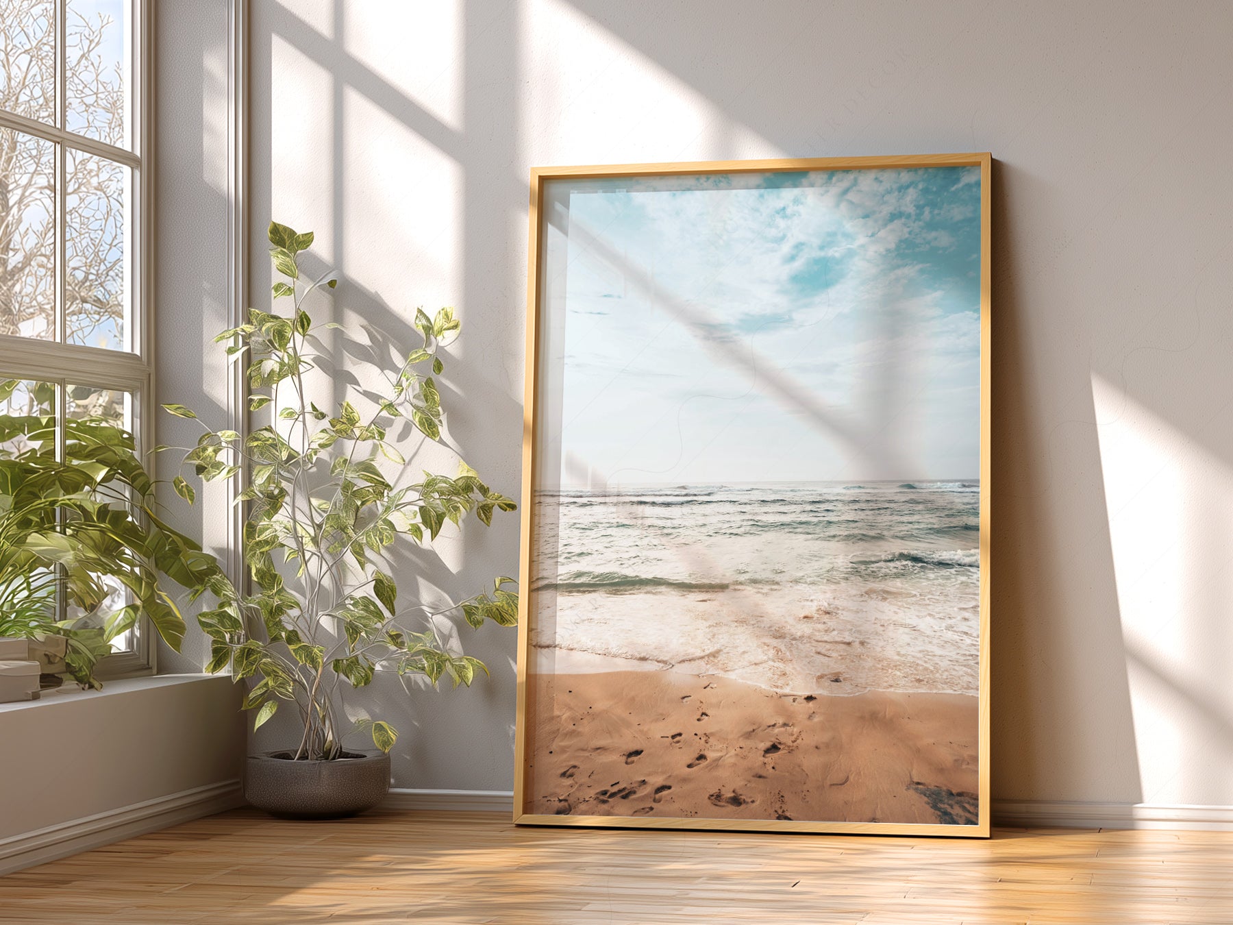Coastal Serenity Beach Photography on 100% Cotton Matte Paper – rich tonal texture
