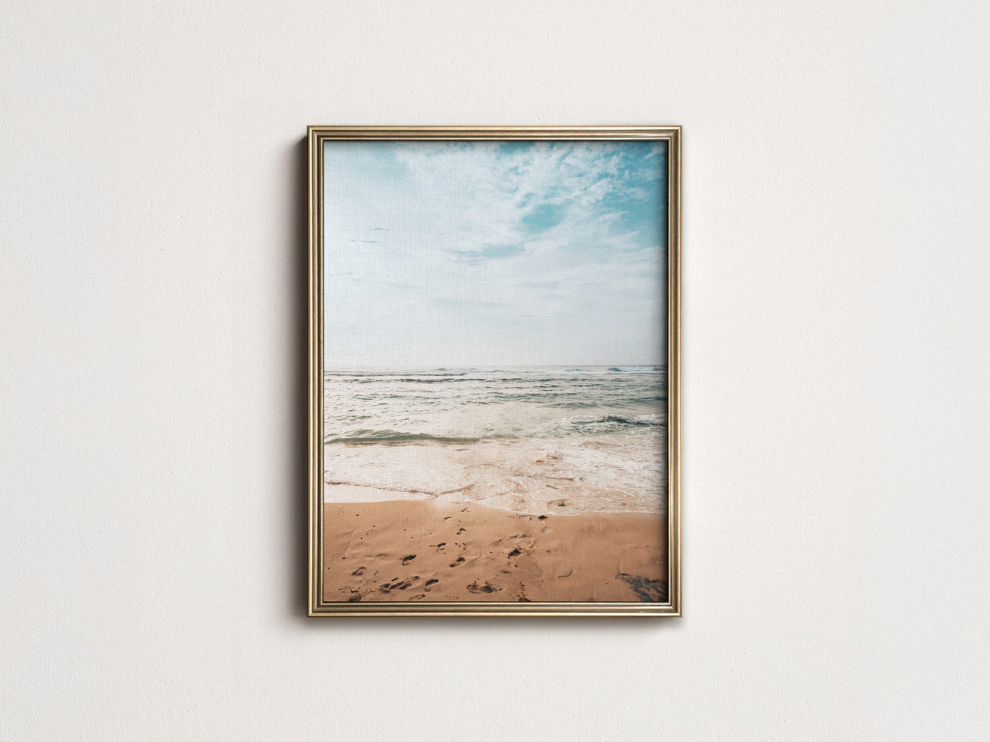 Coastal Serenity Beach Photography wall art print in multiple sizes for any room