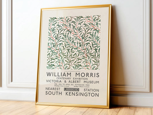 William Morris, Willow Bough, Green leaves branches, Fine Art Print
