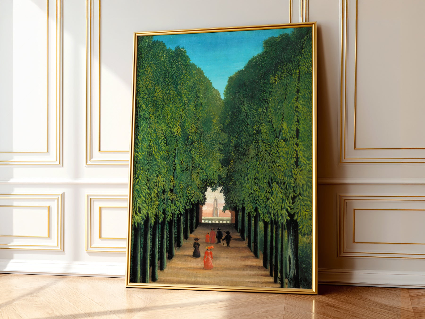 Henri Rousseau The Avenue in the Park print on 100% Cotton Matte Paper – texture detail