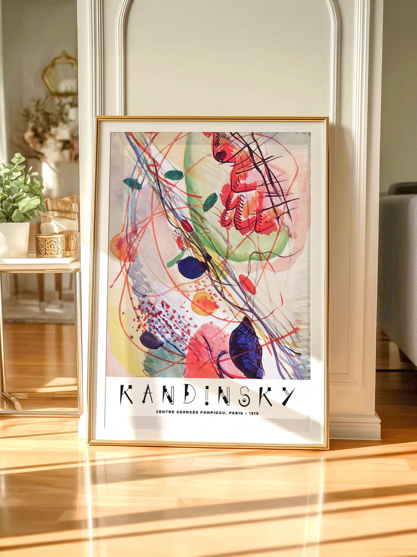 Gallery wall featuring Wassily Kandinsky Abstract fine art print