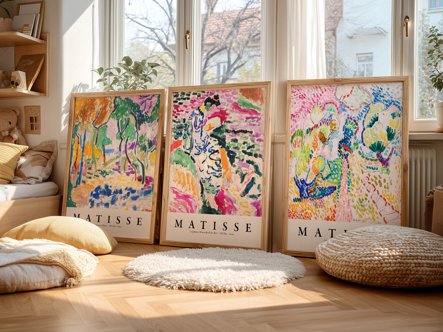 Multiple size options for Henri Matisse Gallery Wall Set of 3 wall art print display