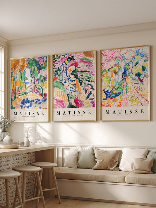 Henri Matisse Gallery Wall Set of 3 Prints – Colorful – fine art print wall decor