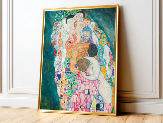Gustav Klimt Print, Death and Life Painting, Fine Art Print