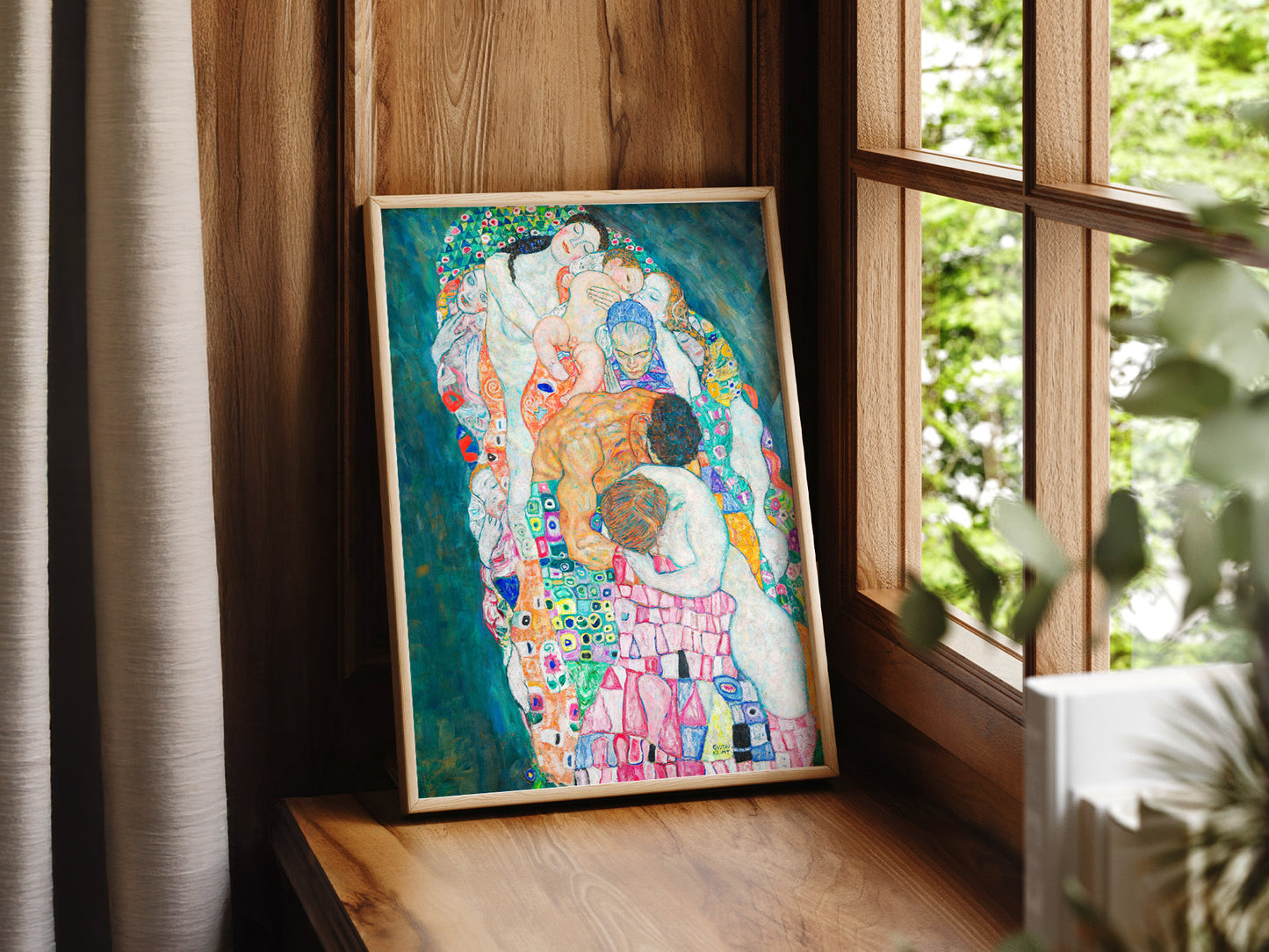 Gustav Klimt Print, Death and Life Painting, Fine Art Print