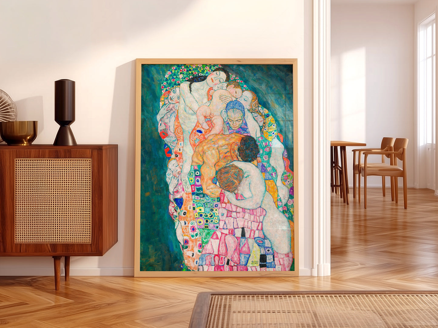 Gustav Klimt Print, Death and Life Painting, Fine Art Print