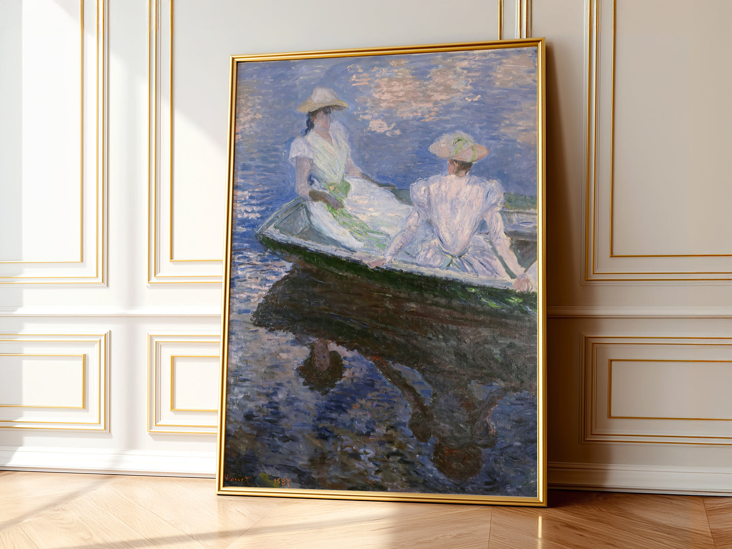 Claude Monet Print, On the boat
