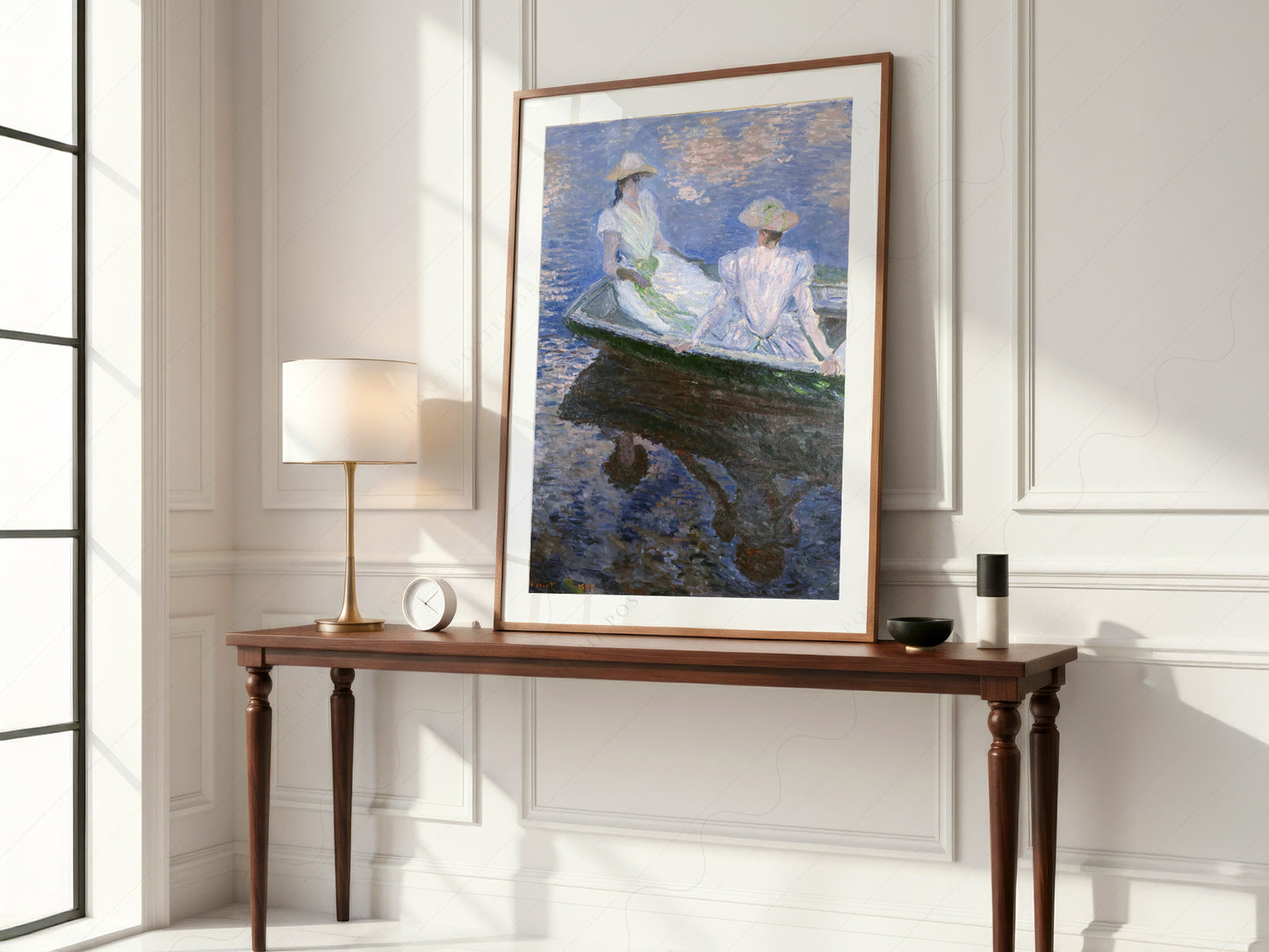 Claude Monet Print, On the boat