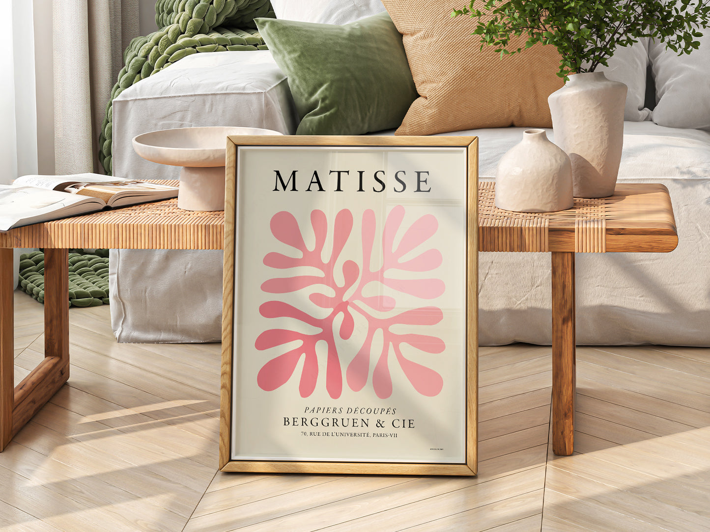Henri Matisse, Pink Coral Poster, The cut-out Collection