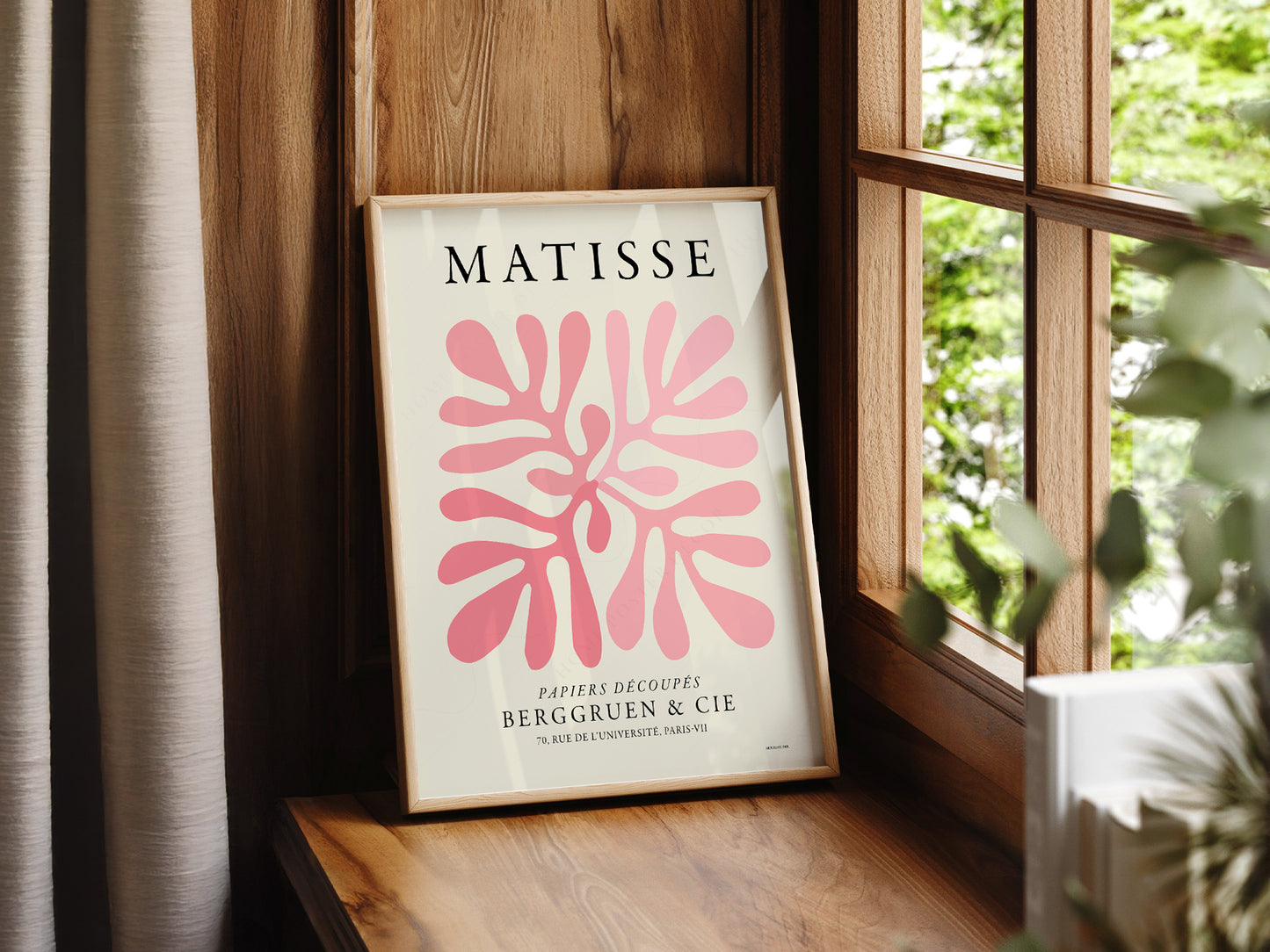 Henri Matisse, Pink Coral Poster, The cut-out Collection