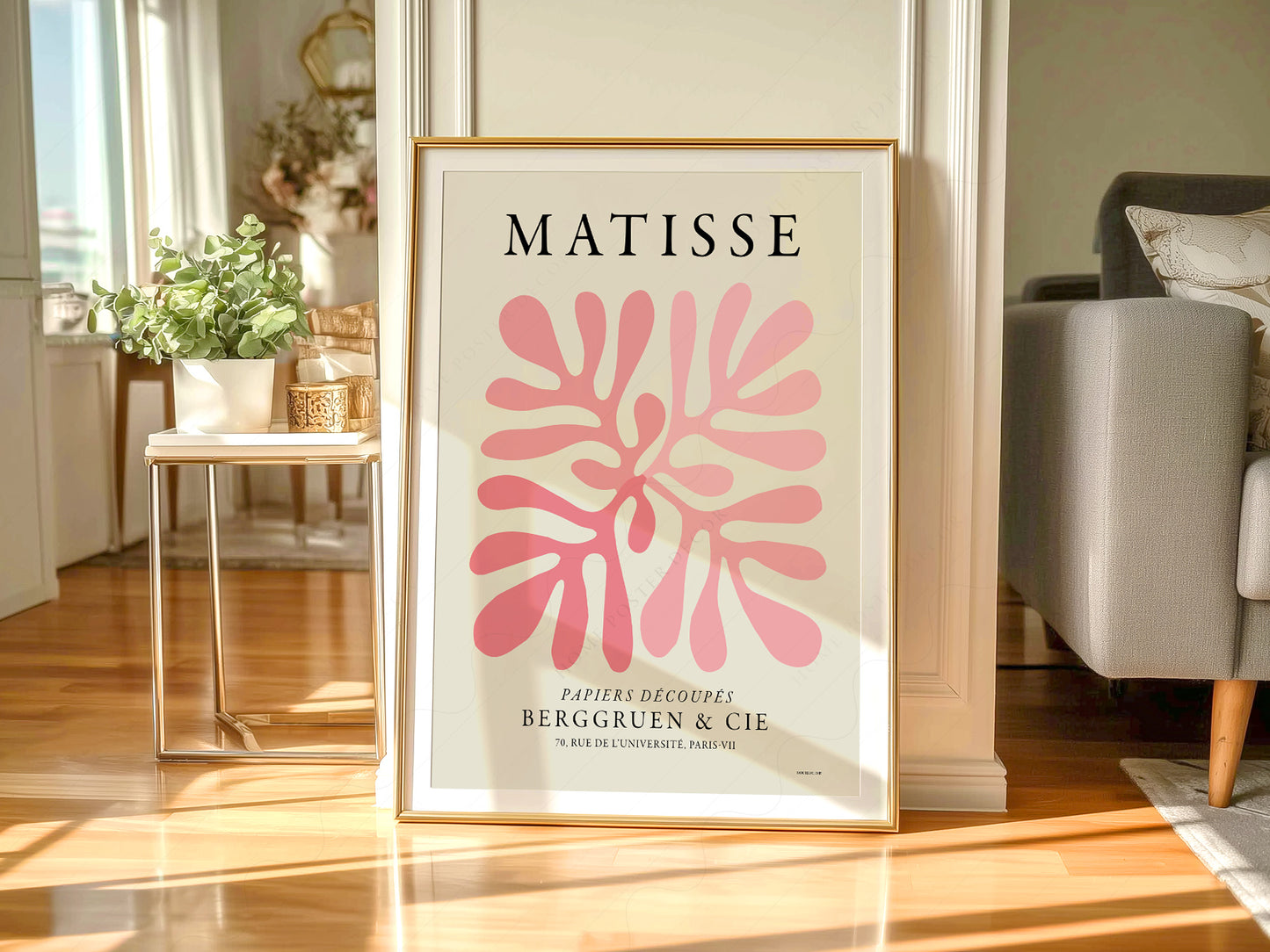 Henri Matisse, Pink Coral Poster, The cut-out Collection