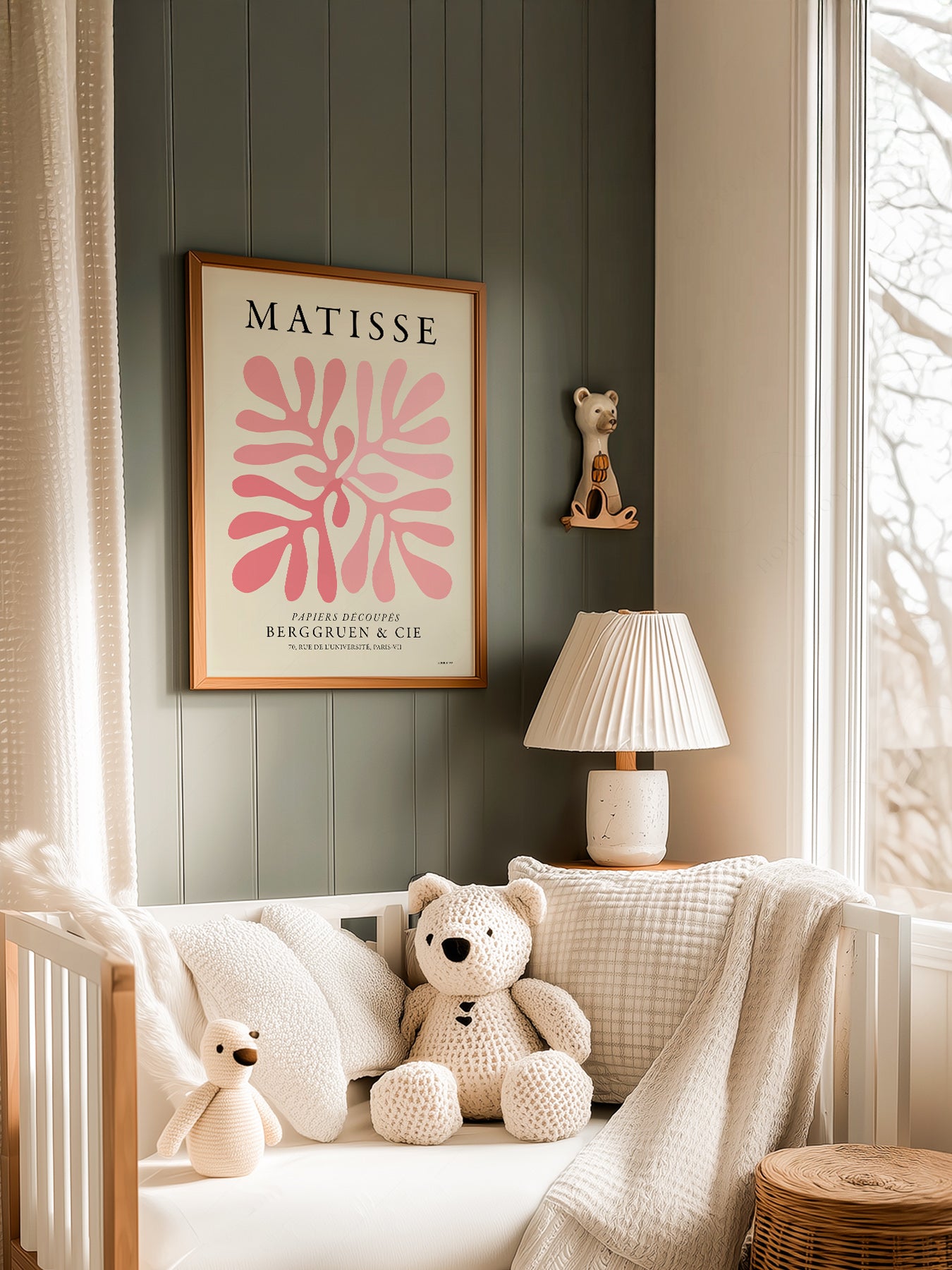 Henri Matisse Pink Coral Cut-Out Print – Modern Abstract Wall Art