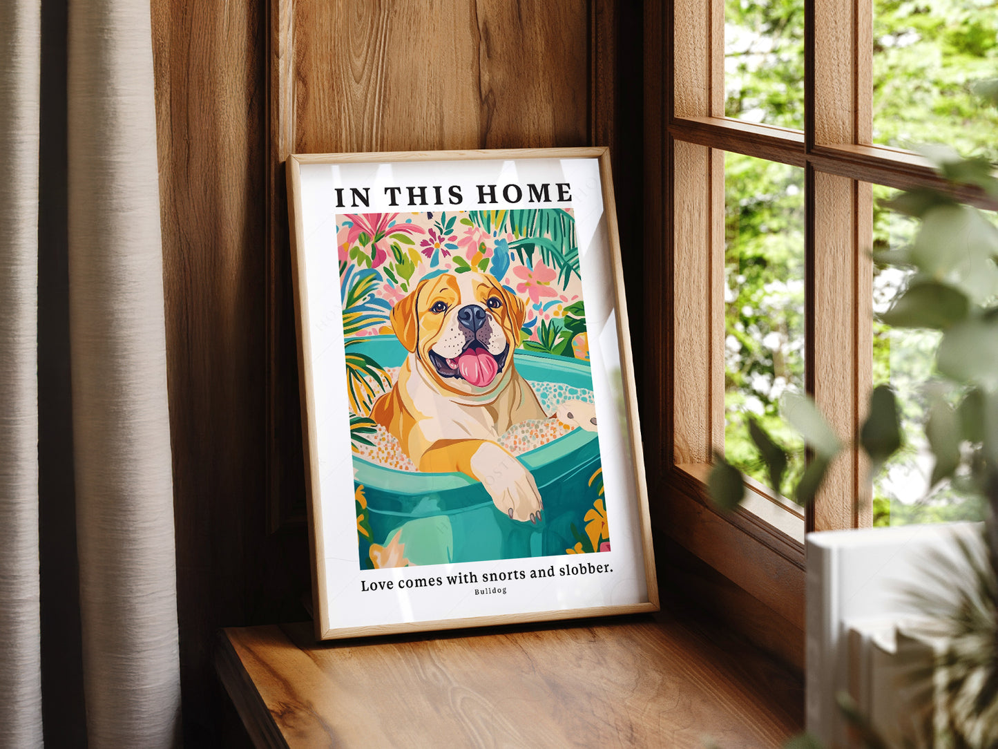 Bulldog Wall in a light-filled Japandi-inspired living space