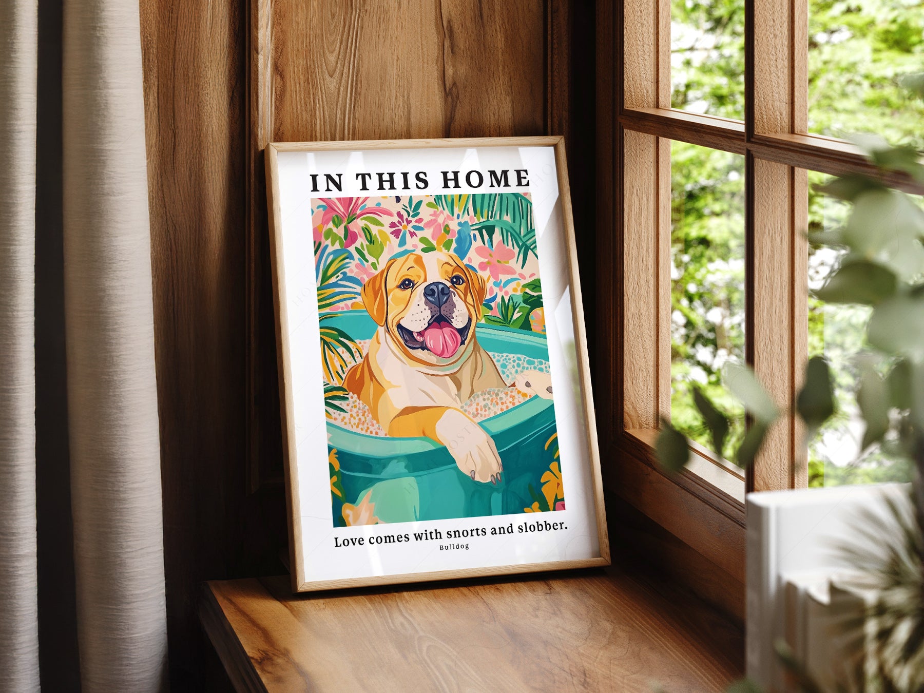 Bulldog Wall in a light-filled Japandi-inspired living space