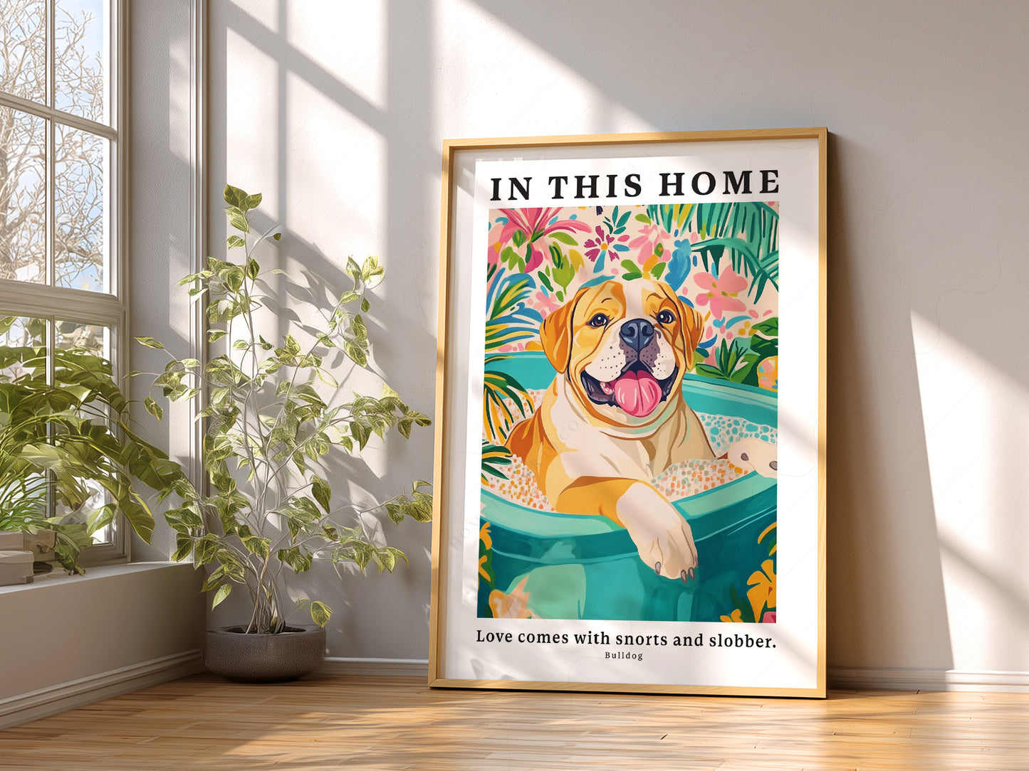 Close-up of Bulldog Wall archival print on Premium Matte Paper