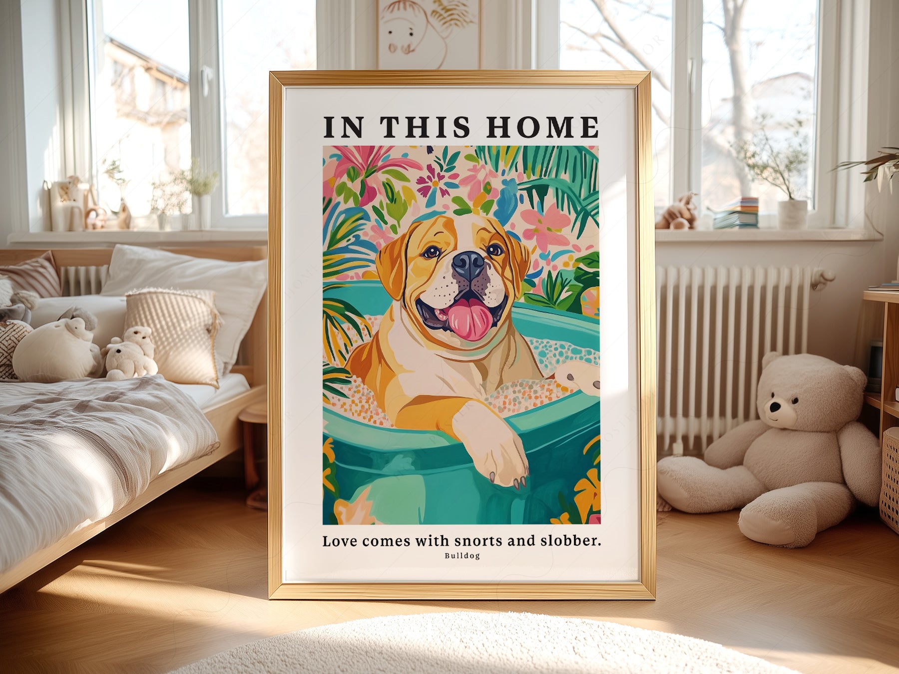 Gift-ready Bulldog Wall fine art print – museum quality