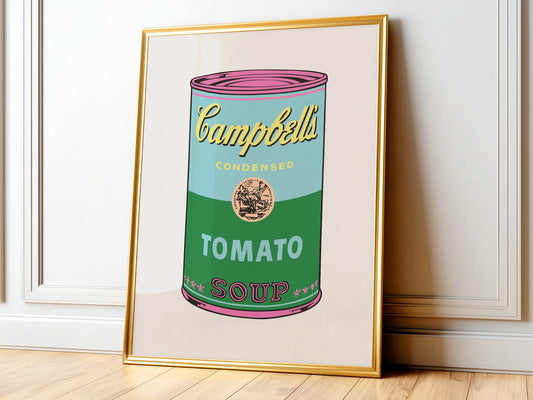 Andy Warhol, Tomato Cans, Campbell's Print (Green/Blue)