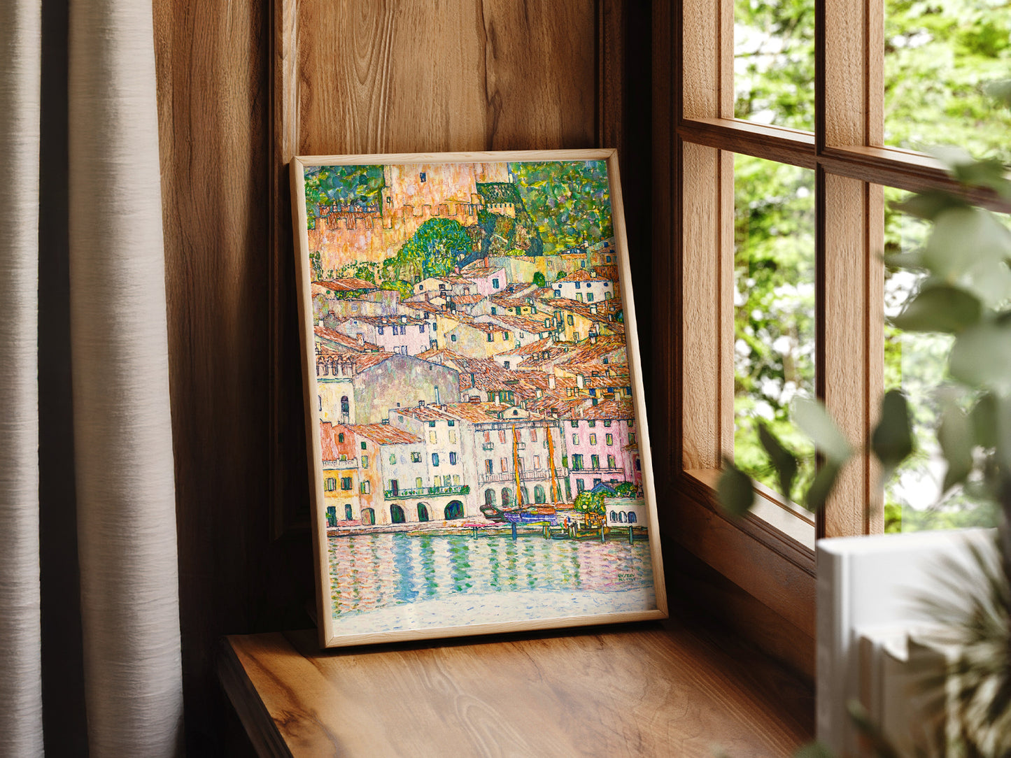 Gustav Klimt, Malcesine at Lake Garda Wall Art, Fine Art Print