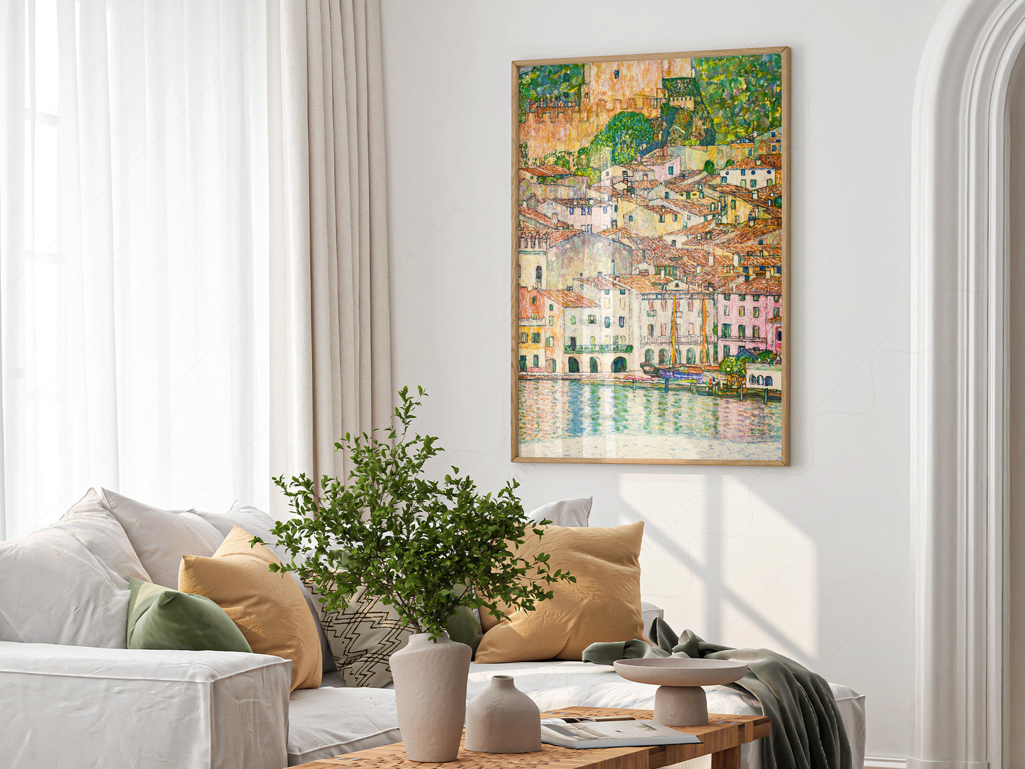 Gustav Klimt, Malcesine at Lake Garda Wall Art, Fine Art Print