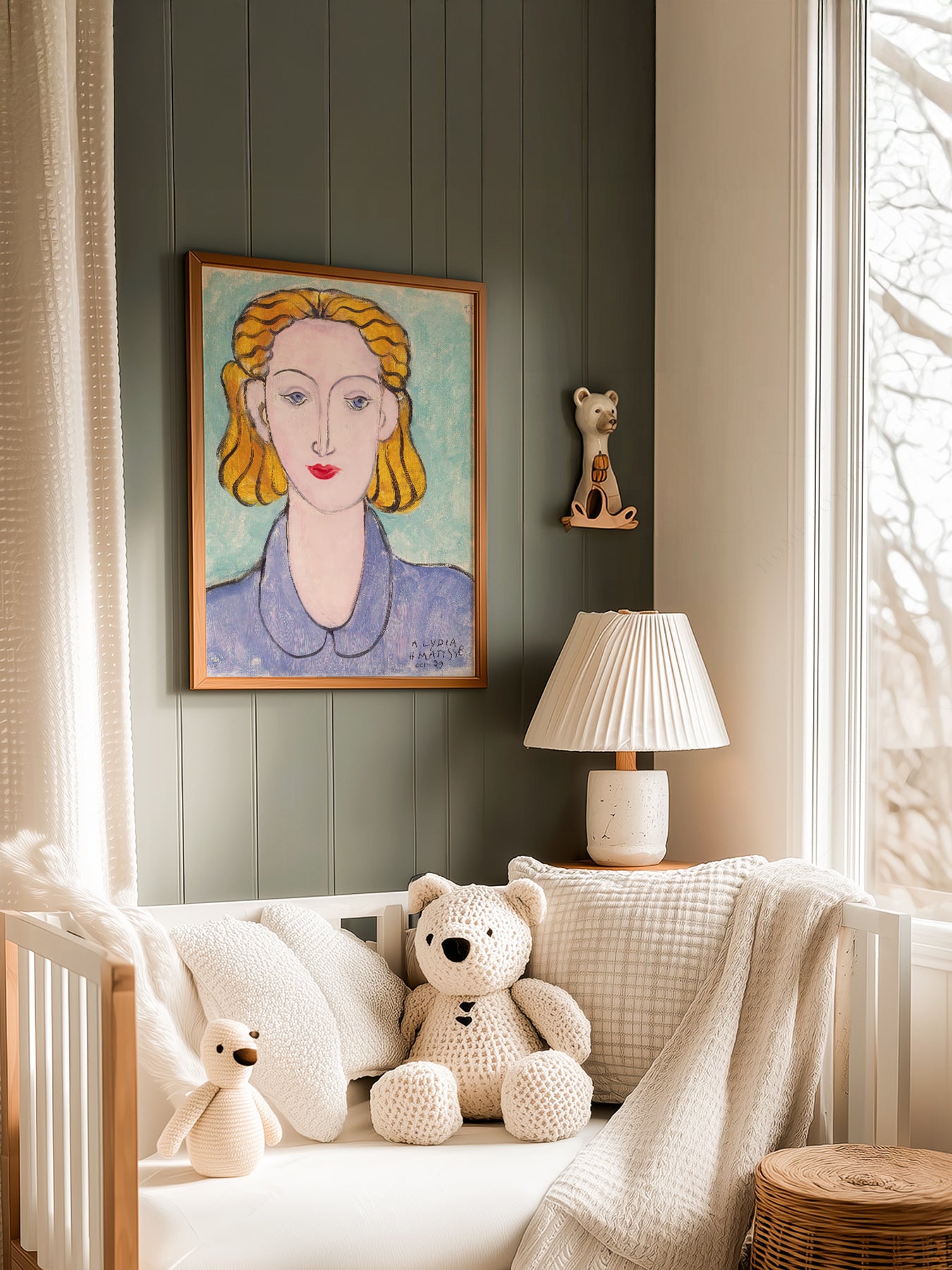 Henri Matisse Young Woman in a Blue Blouse Art Print – Modern Portrait Poster