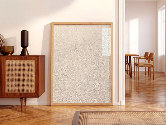 Yayoi Kusama Print, Contemporary Wall Decor, White Dots