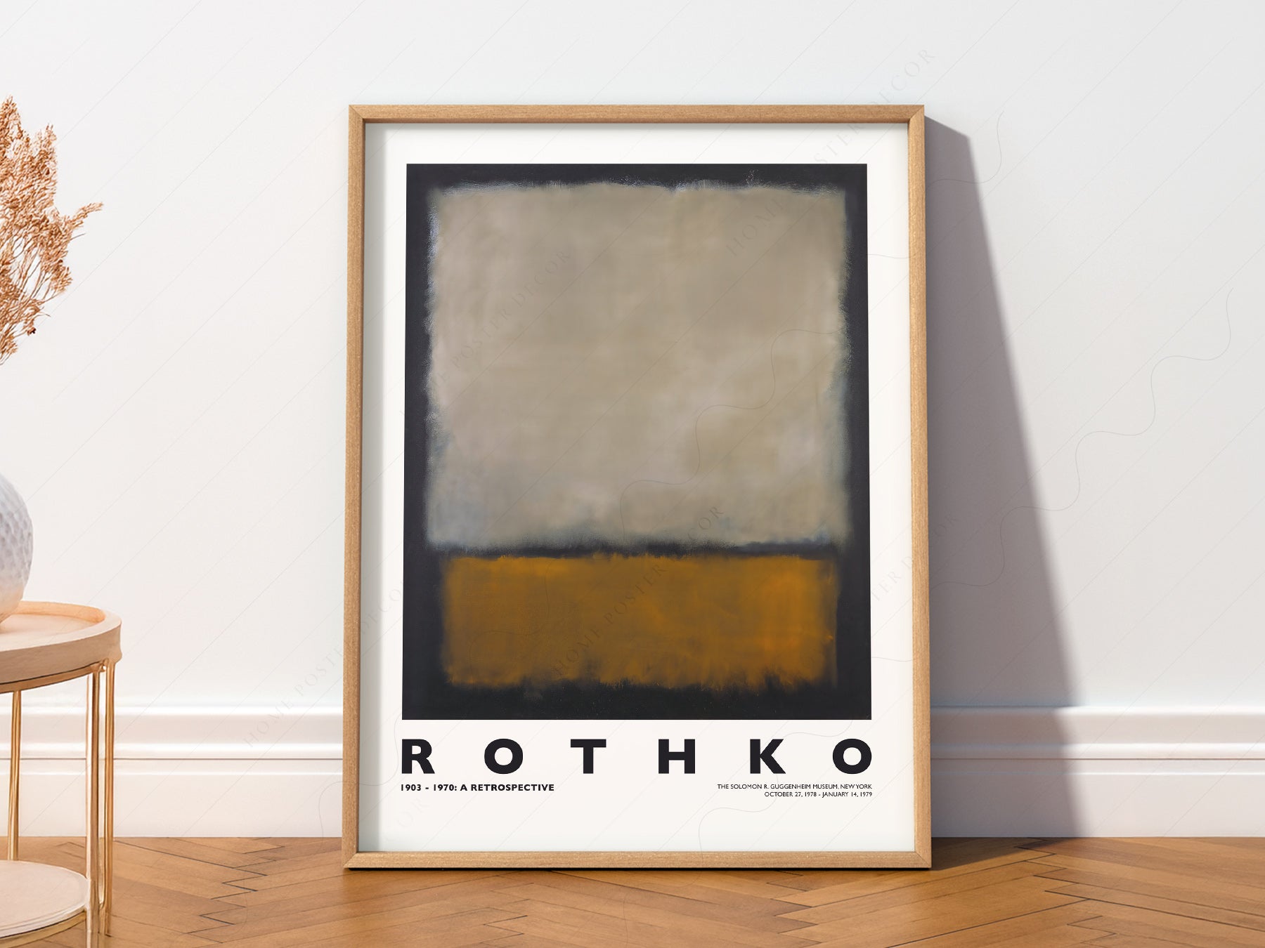 Close-up of Mark Rothko Untitled Abstract archival print on Premium Matte Paper