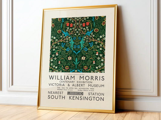 William Morris, Blackthorn  and Red tulip, Fine Art Print