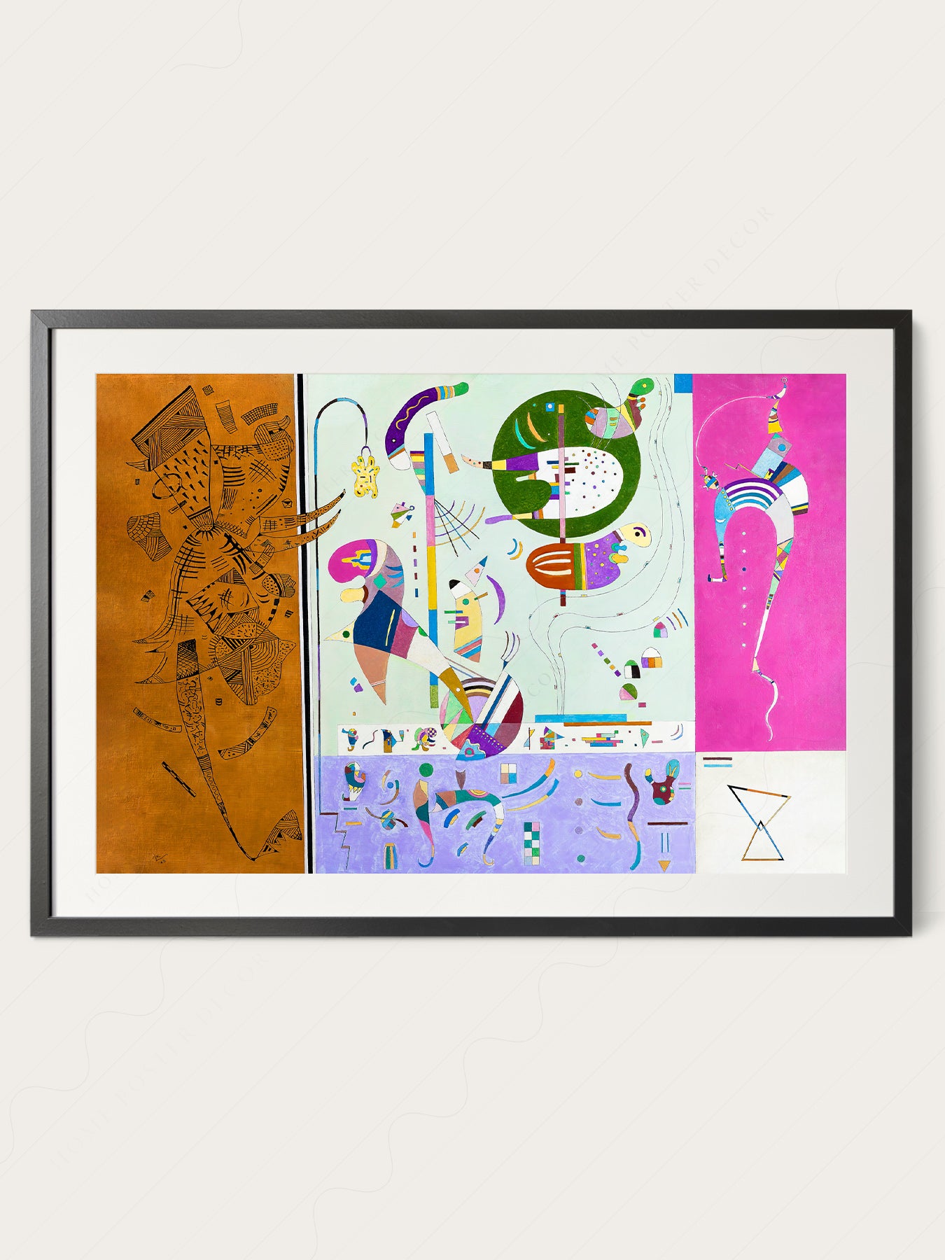 Gallery wall featuring Wassily Kandinsky Parties Diverses fine art print