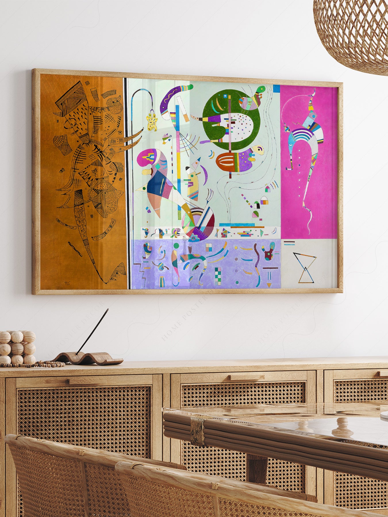 Close-up of Wassily Kandinsky Parties Diverses archival print on Premium Matte Paper